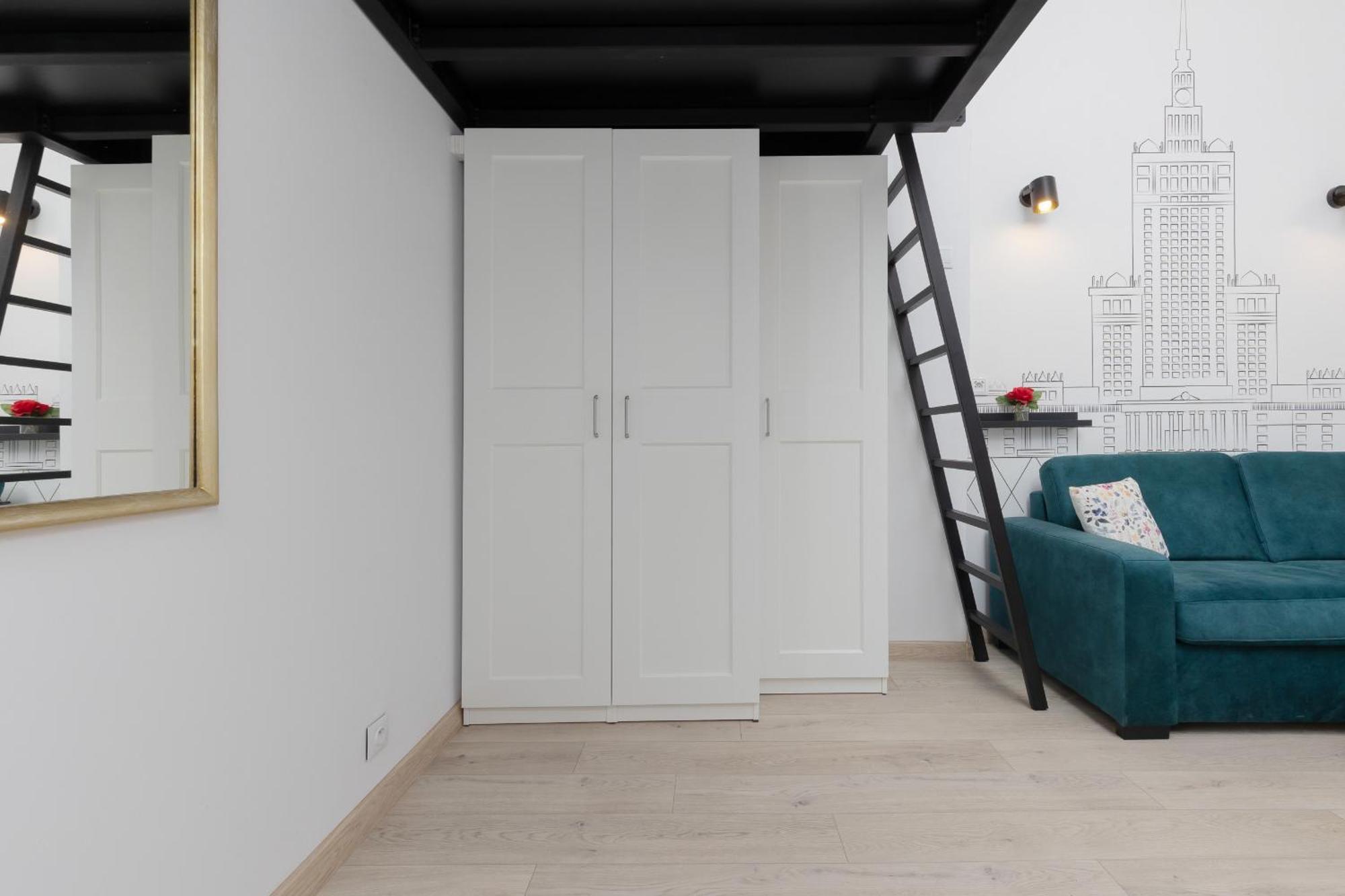 Aleja Wyzwolenia Studio with Mezzanine Warsaw Downtown by Noclegi Renters Exterior foto