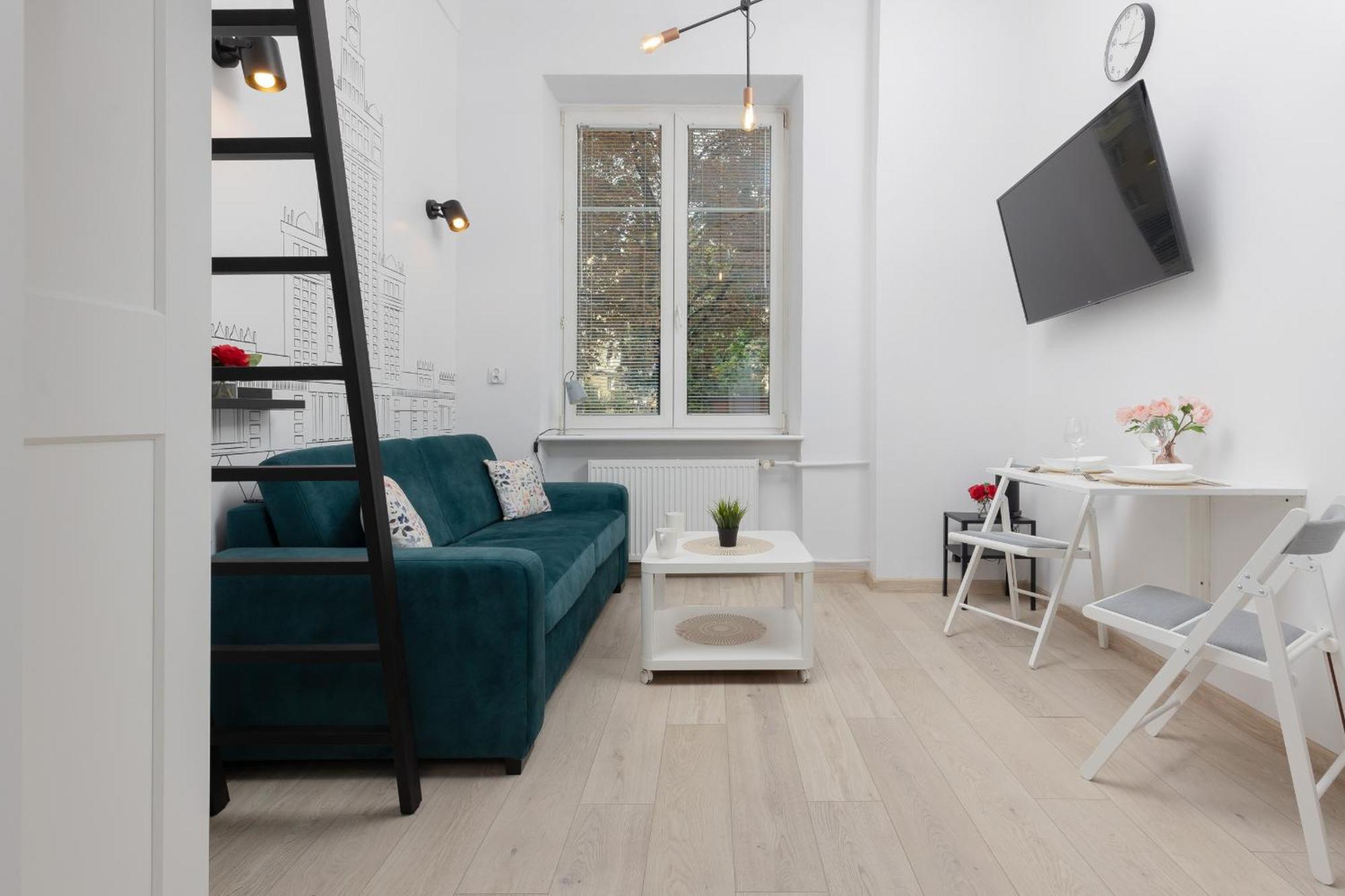 Aleja Wyzwolenia Studio with Mezzanine Warsaw Downtown by Noclegi Renters Exterior foto