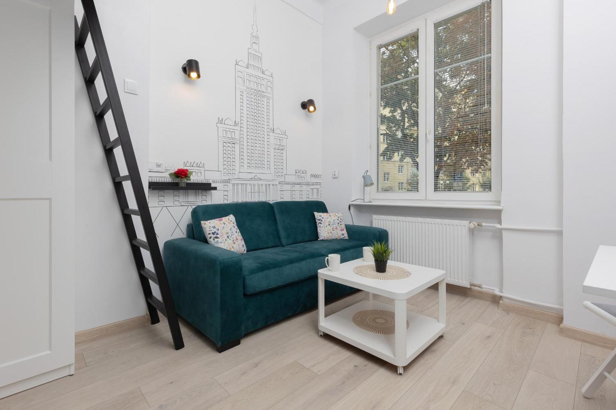 Aleja Wyzwolenia Studio with Mezzanine Warsaw Downtown by Noclegi Renters Exterior foto